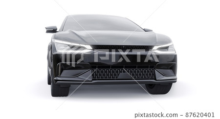 Newest electric family crossover (SUV) for the city. 3d illustration. Newest electric family crossover (SUV) for the city. 3d illustration. 87620401