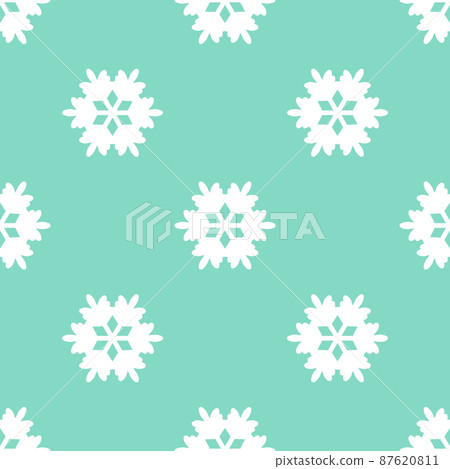 Winter seamless pattern with white snowflakes... - Stock Illustration ...