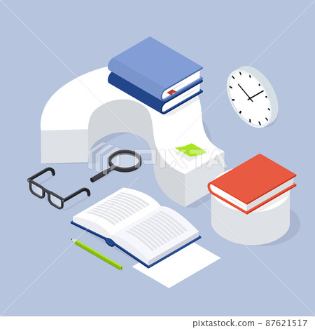 Isometric Research Concept Illustration 87621517