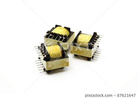 Switch mode power transformer isolated on white 87621647