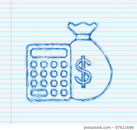 Money, finance and payments. Set outline web icon. sketch style. Vector illustration. Money, finance and payments. Set outline web icon. sketch style. Vector illustration. 87621696