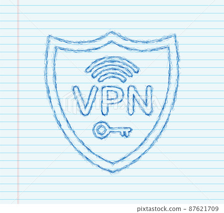 Secure VPN connection concept. Virtual private network connectivity overview. sketch style. Vector stock illustration Secure VPN connection concept. Virtual private network connectivity overview. sketch style. Vector stock illustration 87621709