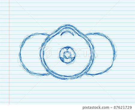 Medical mask, great design for any purposes. Protective face mask. Healthcare, medicine. sketch style. Vector illustration Medical mask, great design for any purposes. Protective face mask. Healthcare, medicine. sketch style. Vector illustration 87621729
