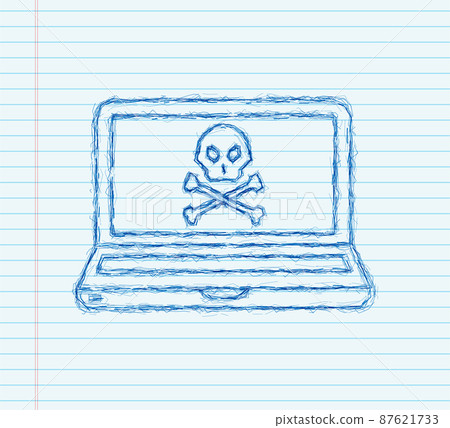 Cyber attack. sketch icon. Data Phishing with fishing hook, laptop, internet security. Vector stock illustration Cyber attack. sketch icon. Data Phishing with fishing hook, laptop, internet security. Vector stock illustration 87621733
