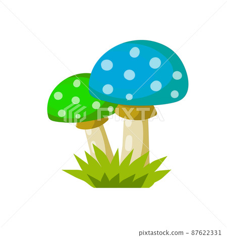 Mushroom with a green cap Mushroom with a green cap 87622331