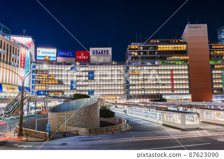 Shinjuku Station West Exit night view Shinjuku Station West Exit night view 87623090