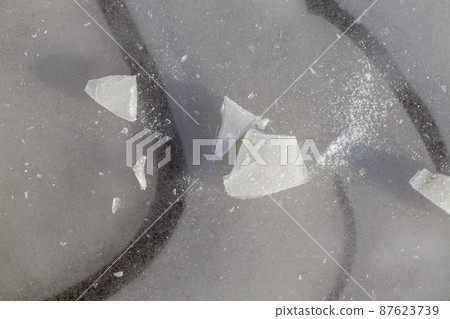 a thick layer of ice formed on the territory of the field a thick layer of ice formed on the territory of the field 87623739