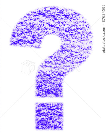 Question mark drawn with crayon "?" Blue purple Other colors available Question mark drawn with crayon "?" Blue purple Other colors available 87624593