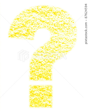Question mark drawn with crayon "?" Yellow Other colors available Question mark drawn with crayon "?" Yellow Other colors available 87624594