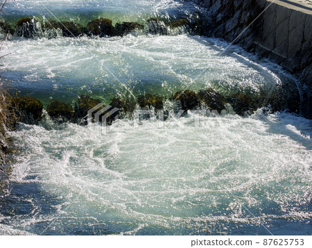 Waterfall-like river fishway Waterfall-like river fishway 87625753
