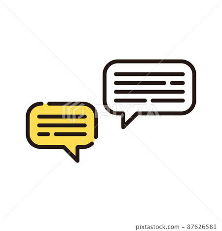 Word-of-mouth conversation balloon [business icon series] 87626581