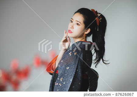 和服黑色小紋 87626867