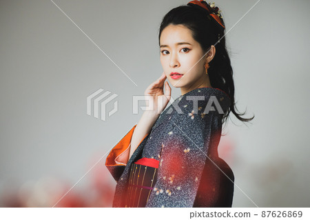 和服黑色小紋 87626869