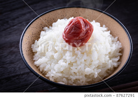 Rice and pickled plum 87627291