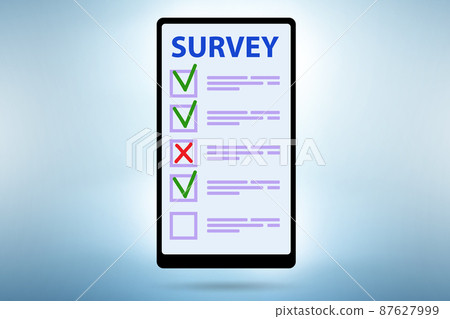 Survey questionnaire with tick boxes Survey questionnaire with tick boxes 87627999