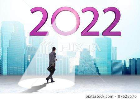 Concept of 2022 in the spotlight 87628576