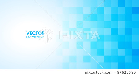 Blue tile background vector material 87629589