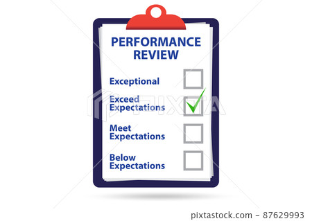 Employee annual performance review concept Employee annual performance review concept 87629993