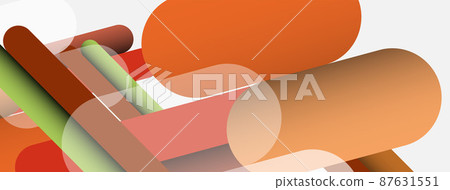 Overlapping round shapes and lines background. Vector illustration for wallpaper banner background or landing page Overlapping round shapes and lines background. Vector illustration for wallpaper banner background or landing page 87631551
