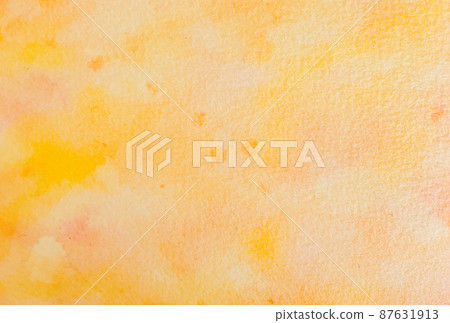 Watercolor texture orange 87631913