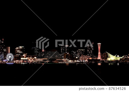 神戶市夜景、港口塔、美利堅公園 神戶市夜景、港口塔、美利堅公園 87634526