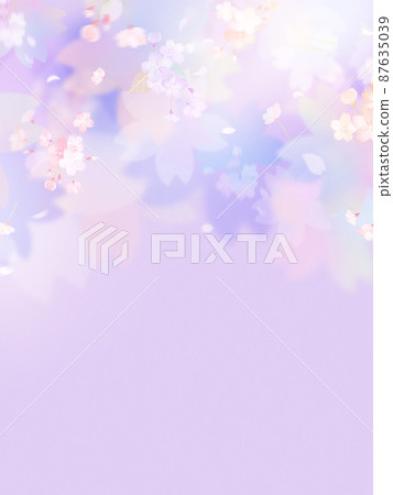 明亮的紫色櫻花背景 明亮的紫色櫻花背景 87635039