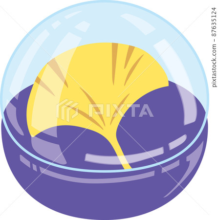 Ginkgo leaves in Gachapon capsules 87635124