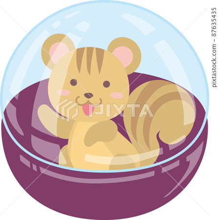 扭蛋膠囊裡的松鼠 87635435