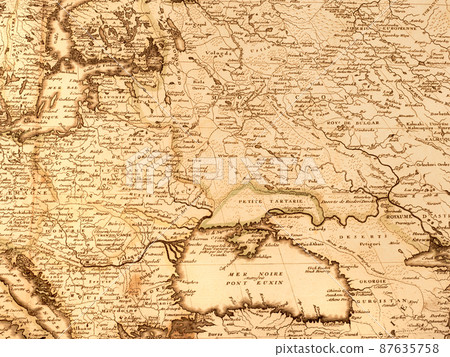 Old map: Area around the Black Sea and Ukraine Old map: Area around the Black Sea and Ukraine 87635758