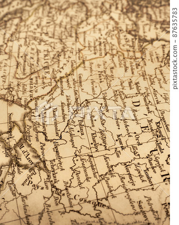 Old map: Area around the Black Sea and Ukraine 87635783