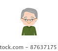 Smiley senior man upper body 87637175