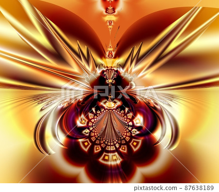 Computer generated abstract colorful fractal artwork 87638189