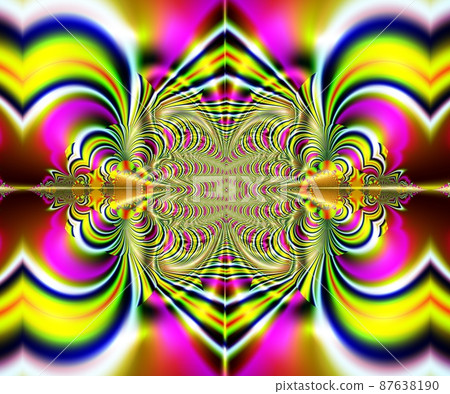 Computer generated abstract colorful fractal artwork 87638190