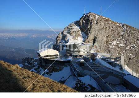 Mount Esel, one of the peaks of Mount Pilatus. Mount Esel, one of the peaks of Mount Pilatus. 87638660