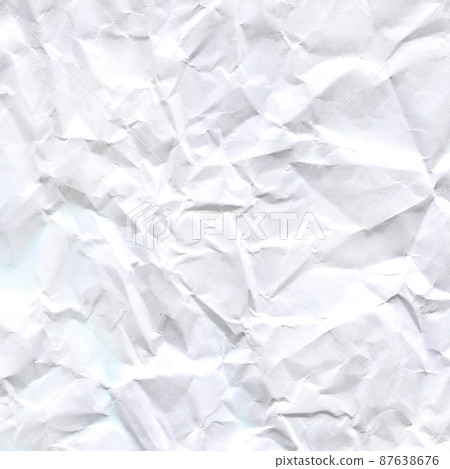 White crumpled paper texture 87638676