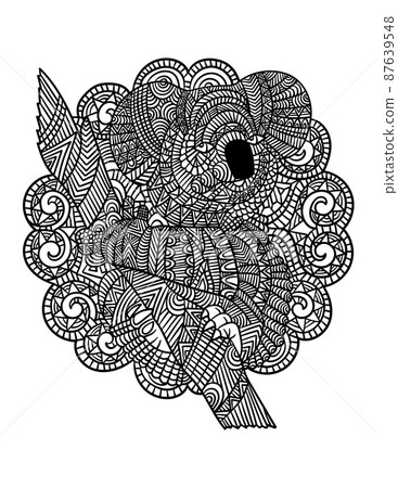 Koala Mandala Coloring Pages for Adults Koala Mandala Coloring Pages for Adults 87639548