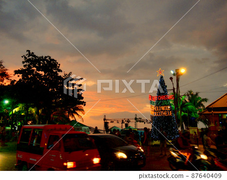 Dusk at Patong Beach, Phuket, Thailand Dusk at Patong Beach, Phuket, Thailand 87640409