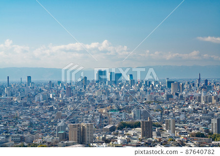 【從東山天空塔眺望名古屋市】愛知縣名古屋市千草區田代町龜入 87640782