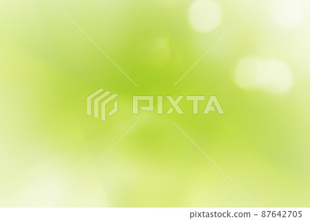 Green botanical background with glittering ball bokeh 87642705