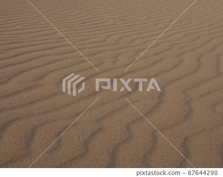 Enlarged photo of the wind pattern of the dunes Enlarged photo of the wind pattern of the dunes 87644298