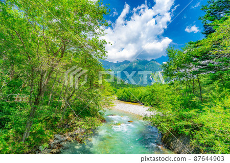 Kamikochi in summer Azusa River [Nagano Prefecture] 87644903