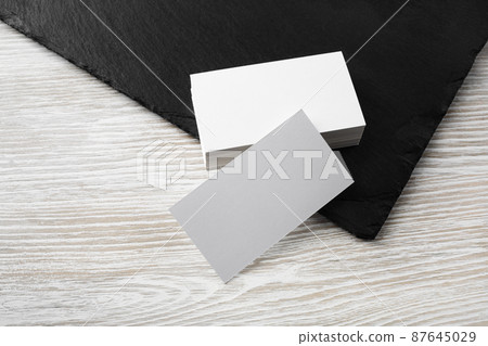 White business cards White business cards 87645029