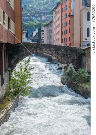 Largest river in Andorra Gran Valira. Largest river in Andorra Gran Valira. 87646206