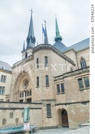 Cathedral of Our Lady in Luxembourg city. 87646224
