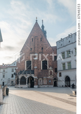 Church of St. Barbara at sunrise in Krakow, Poland. Church of St. Barbara at sunrise in Krakow, Poland. 87646353