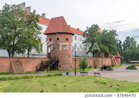 Historical city walls in Braniewo, Poland. Historical city walls in Braniewo, Poland. 87646470