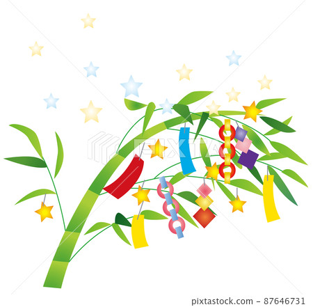 七夕裝飾矢量插畫 87646731