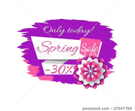 Poster Spring Sale, Discount Label, Flower Vector Poster Spring Sale, Discount Label, Flower Vector 87647769