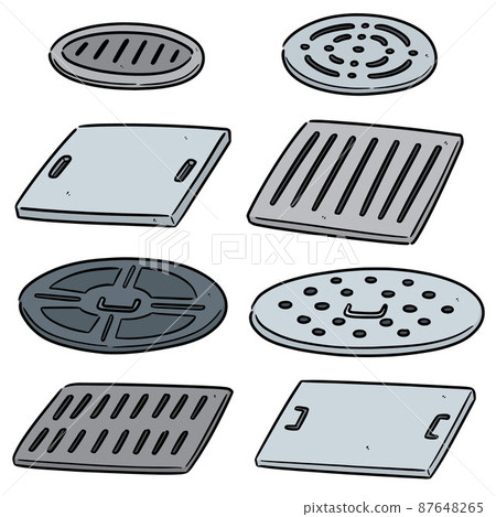 vector set of cover the drain vector set of cover the drain 87648265