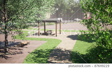 A space where you can take a rest at the park's eastern store 87649229